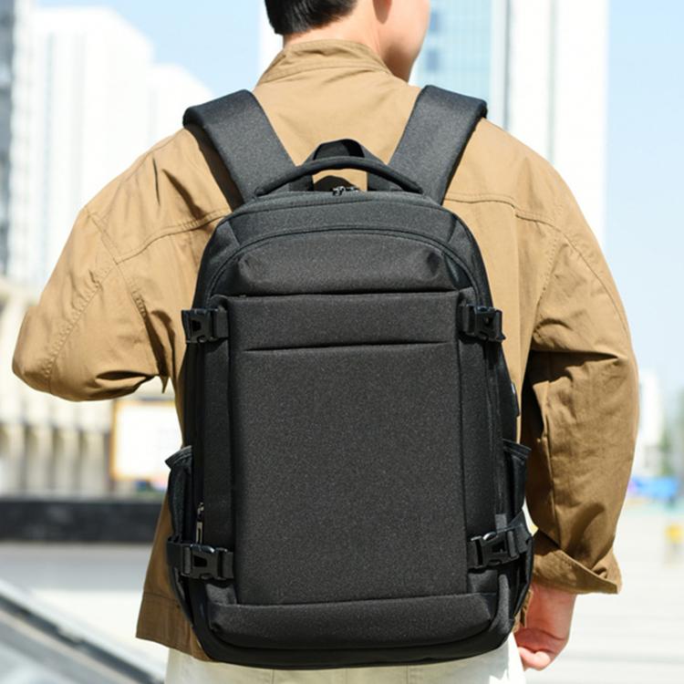 Zaino per laptop da viaggio/lavoro REMOID 9022B, resistente all'acqua, di grandi dimensioni, con porta USB.