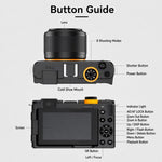 Videocamera digitale 4K 72MP con zoom ottico 12x e Wi-Fi