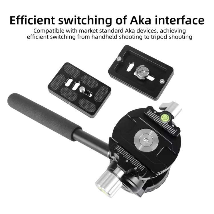 Testa video idraulica con smorzamento e ritorno automatico per teleobiettivi, reflex digitali e treppiedi per streaming live., BEXIN DT-02RV 720 Degree Dual Panoramic, BEXIN DT-02SV 360 Degree Panoramic