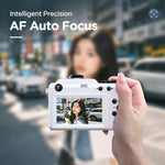 Videocamera digitale 8K con zoom 18x per vlogging, Wi-Fi, doppia lente, 80 MP con autofocus, ideale per adolescenti e studenti.