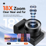 Videocamera digitale 5K con doppia fotocamera e zoom 18x