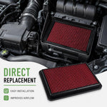 Car Modified Flat Air Filter, 33-2309 For Honda, 33-5083 For Cadillac Escalade