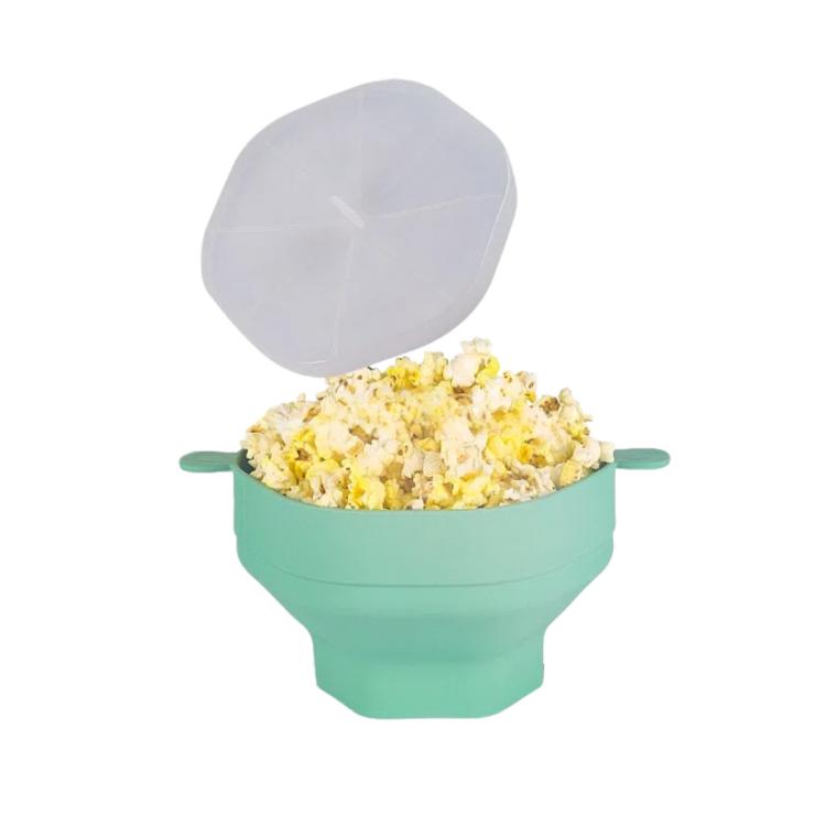 Ciotola pieghevole in silicone per popcorn microonde