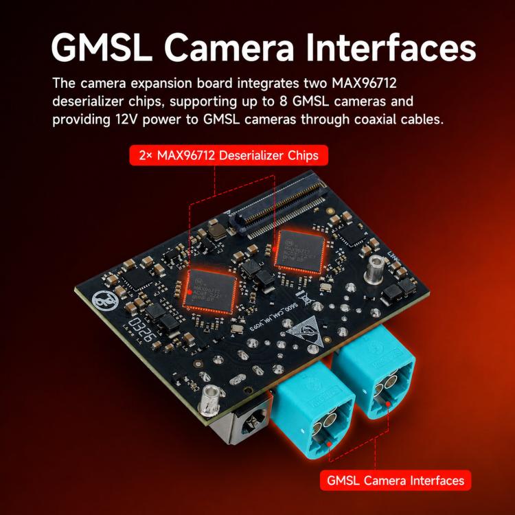 Scheda espansione telecamera GMSL per D-Robotics RDK S600
