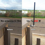 Antenna esterna da 433 MHz per telecomandi per porte da garage, 433MHz Length 2m, 433MHz Length 3m