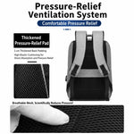 Zaino da viaggio REMOID, resistente all'acqua, per laptop, con porta di ricarica USB e cinghia per il fissaggio al bagaglio.