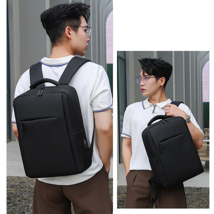 Zaino da viaggio REMOID, resistente all'acqua, per laptop, con porta di ricarica USB e cinghia per il fissaggio al bagaglio.