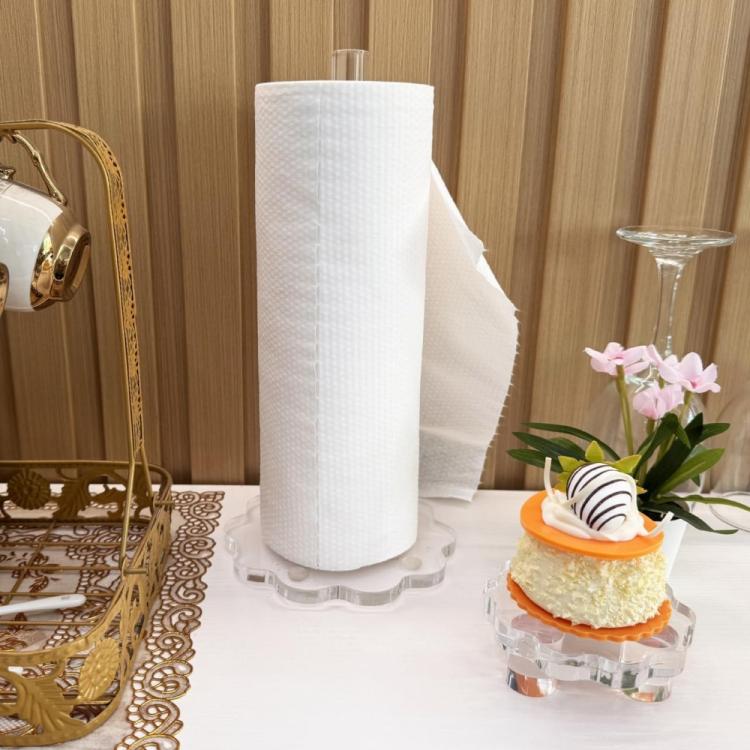 Porta asciugamani di carta in acrilico trasparente, dispenser per tovaglioli per cucina, bagno e tavolo da pranzo., YX256