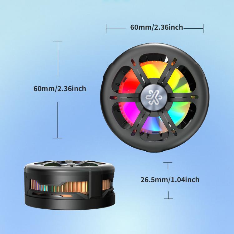 Ricarica wireless Q6 15W con dissipatore magnetico e raffreddamento RGB