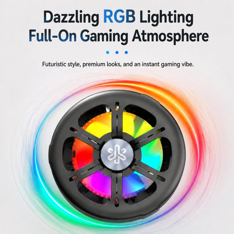 Ricarica wireless Q6 15W con dissipatore magnetico e raffreddamento RGB