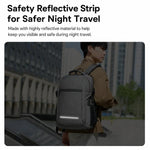 Zaino per laptop REMOID da 17 pollici, resistente all'acqua, ideale per viaggi e lavoro, con porta USB.