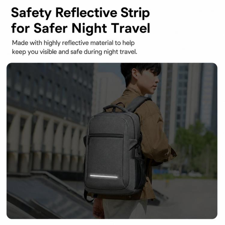 Zaino per laptop REMOID da 17 pollici, resistente all'acqua, ideale per viaggi e lavoro, con porta USB.