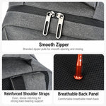 Zaino per laptop REMOID da 17 pollici, resistente all'acqua, ideale per viaggi e lavoro, con porta USB.