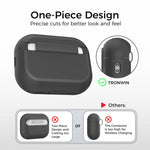 Custodia in silicone AhaStyle JY26 con chiusura di sicurezza e moschettone., For AiPods  Pro 3