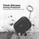 Custodia in silicone AhaStyle JY26 con chiusura di sicurezza e moschettone., For AiPods  Pro 3