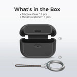 Custodia in silicone AhaStyle JY26 con chiusura di sicurezza e moschettone., For AiPods  Pro 3