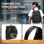 Zaino per laptop REMOID resistente all'acqua con cinghia per bagagli, 22 litri, sottile, ideale per viaggi e gite giornaliere.