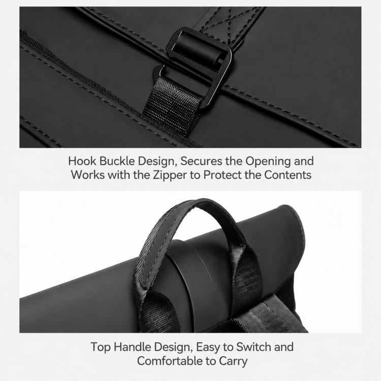 Zaino per laptop REMOID resistente all'acqua con cinghia per bagagli, 22 litri, sottile, ideale per viaggi e gite giornaliere.