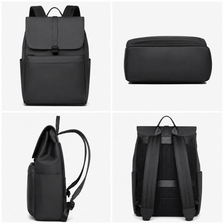 Zaino per laptop REMOID resistente all'acqua con cinghia per bagagli, 22 litri, sottile, ideale per viaggi e gite giornaliere.
