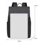 Zaino per laptop REMOID resistente all'acqua con cinghia per bagagli, 22 litri, sottile, ideale per viaggi e gite giornaliere.
