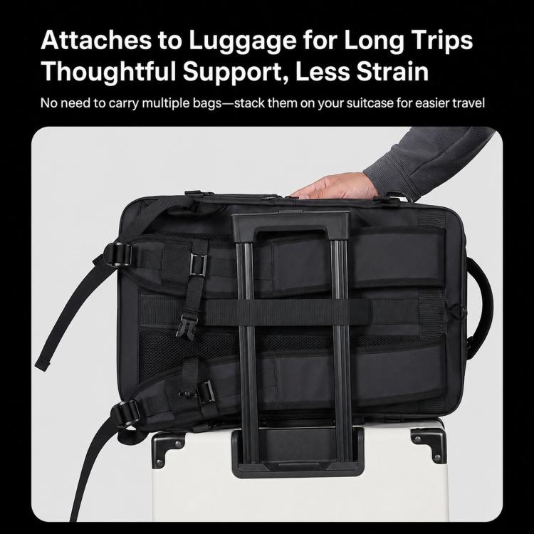 Zaino da viaggio REMOID per laptop con scomparto per scarpe e porta di ricarica USB.