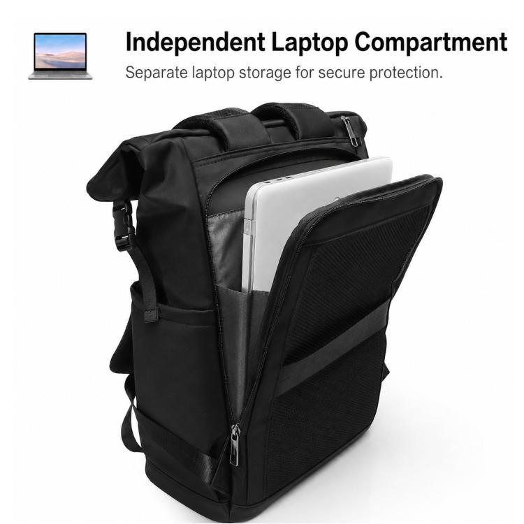 Zaino REMOID casual per laptop, ideale per lavoro, viaggi e spostamenti quotidiani, resistente all'acqua.