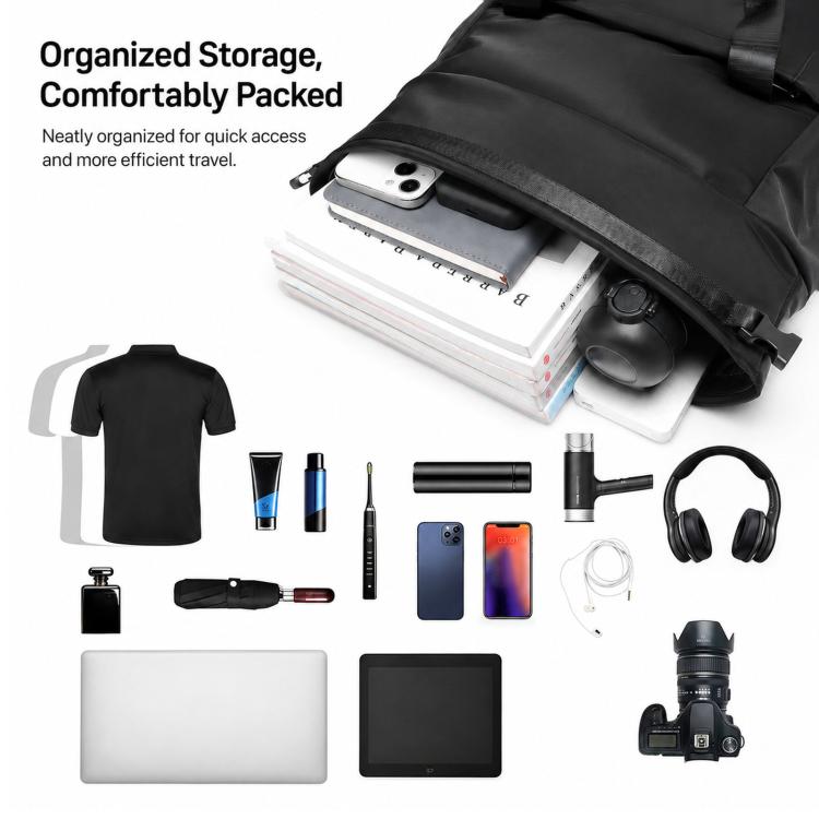 Zaino REMOID casual per laptop, ideale per lavoro, viaggi e spostamenti quotidiani, resistente all'acqua.