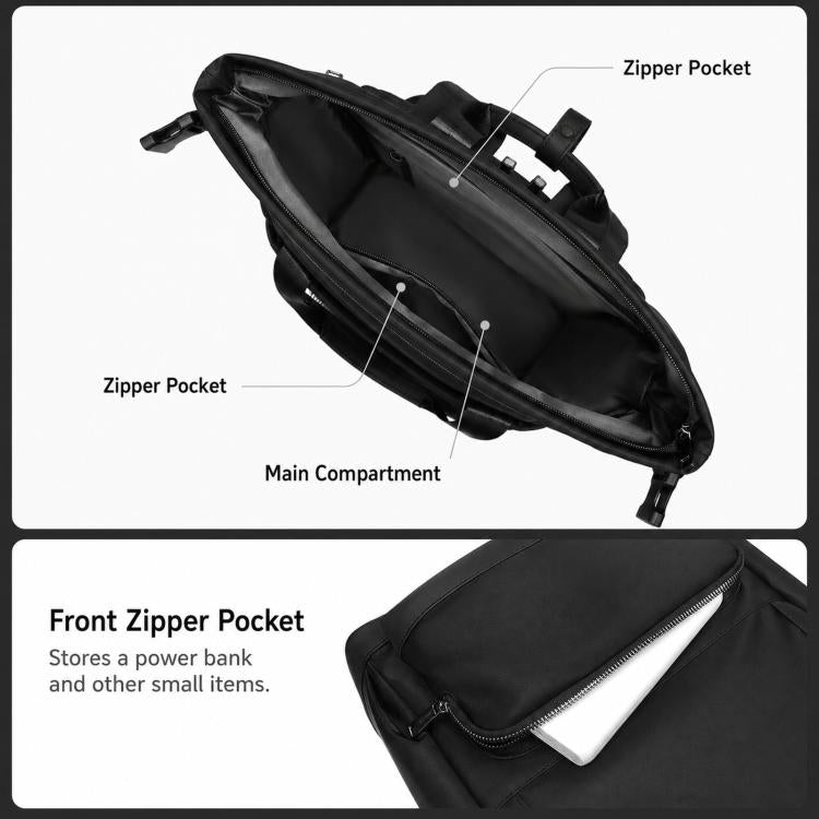 Zaino REMOID casual per laptop, ideale per lavoro, viaggi e spostamenti quotidiani, resistente all'acqua.