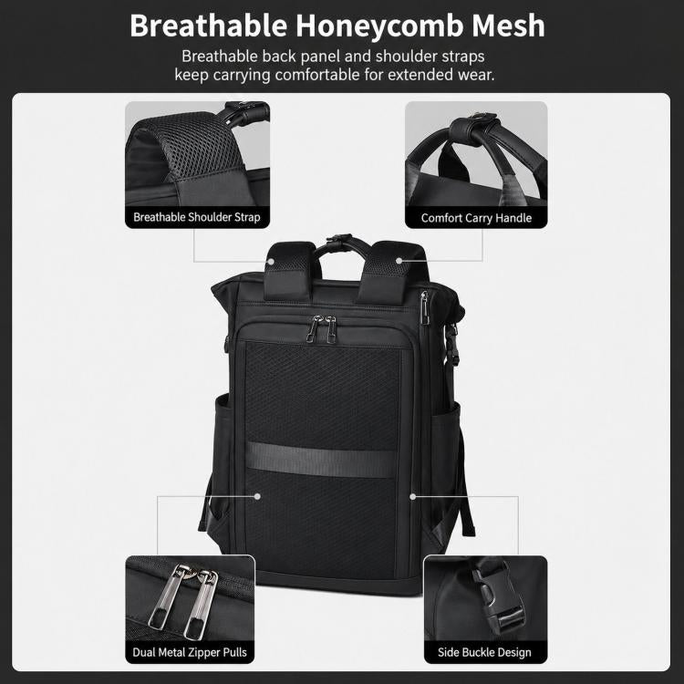 Zaino REMOID casual per laptop, ideale per lavoro, viaggi e spostamenti quotidiani, resistente all'acqua.
