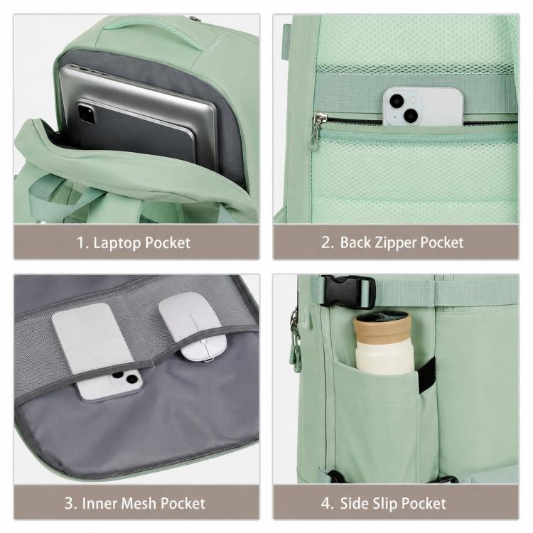 Zaino da viaggio REMOID per laptop, resistente all'acqua, in tessuto Oxford.