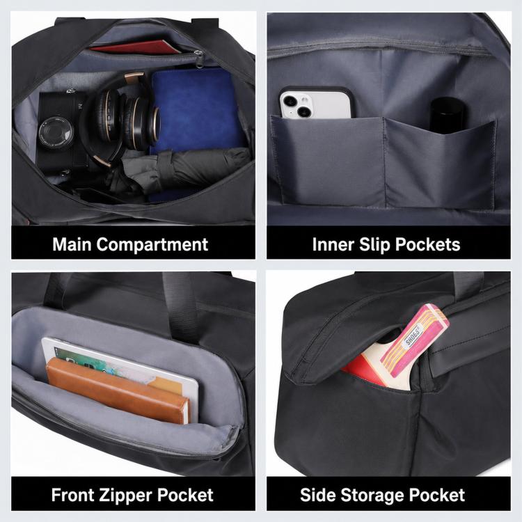 REMOID T19 Borsa sportiva da palestra, resistente all'acqua, ideale per i viaggi e dotata di scomparto per le scarpe.