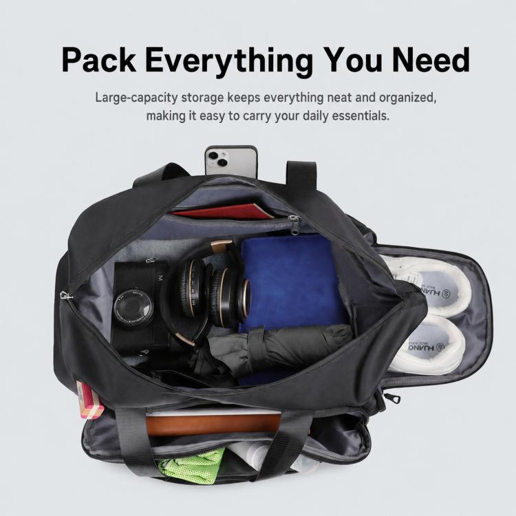 REMOID T19 Borsa sportiva da palestra, resistente all'acqua, ideale per i viaggi e dotata di scomparto per le scarpe.