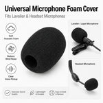 Copertura in schiuma per microfono, microfono universale a clip, microfono lavalier, antivento in spugna, filtro anti-pop., 25x20x6mm, 30x23x8mm, 31x25x10mm, 36x23x12mm, 45x35x15mm