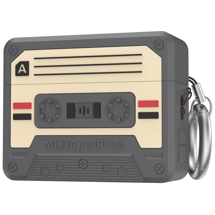 Custodia retrò in silicone AhaStyle JY29 con moschettone, For AiPods Pro 3