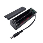 Portabatterie 8 AA con interruttore ON/OFF, custodia portatile da 12 V per doppie batterie A con connettore maschio CC da 5,5 mm x 2,1 mm., 8 AA 12V Square