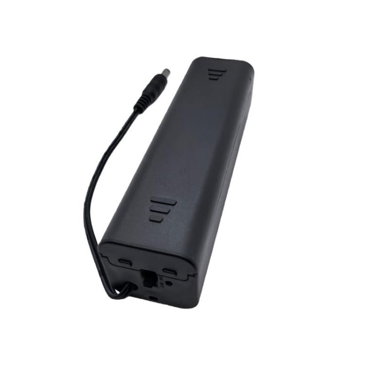 Portabatterie 8 AA con interruttore ON/OFF, custodia portatile da 12 V per doppie batterie A con connettore maschio CC da 5,5 mm x 2,1 mm., 8 AA 12V Square
