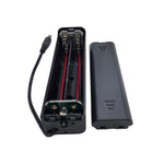 Portabatterie 8 AA con interruttore ON/OFF, custodia portatile da 12 V per doppie batterie A con connettore maschio CC da 5,5 mm x 2,1 mm., 8 AA 12V Square