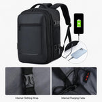 Zaino da viaggio REMOID M007 per laptop, resistente all'acqua, ideale per lavoro e come bagaglio a mano, con porta USB.