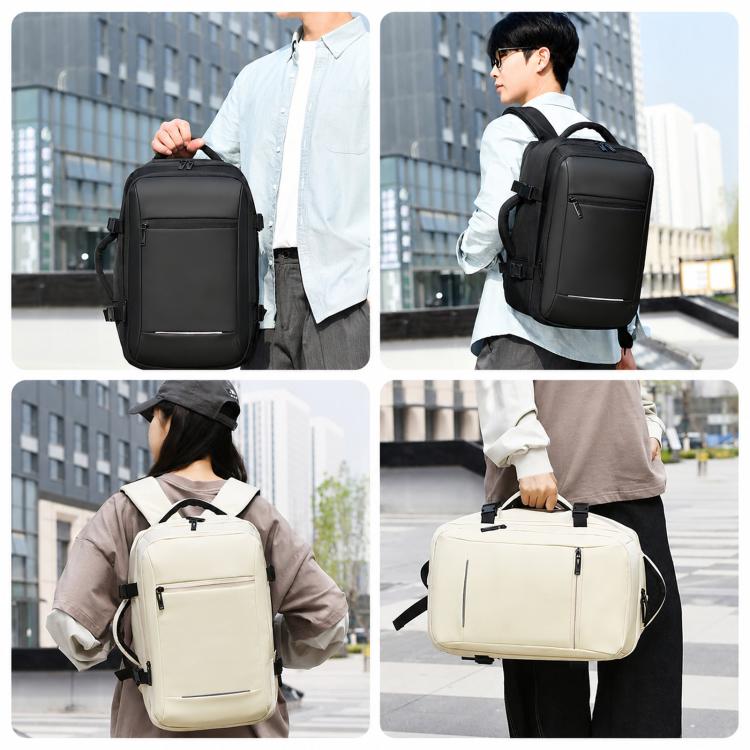 Zaino da viaggio REMOID M007 per laptop, resistente all'acqua, ideale per lavoro e come bagaglio a mano, con porta USB.
