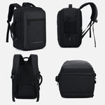 Zaino da viaggio REMOID M007 per laptop, resistente all'acqua, ideale per lavoro e come bagaglio a mano, con porta USB.