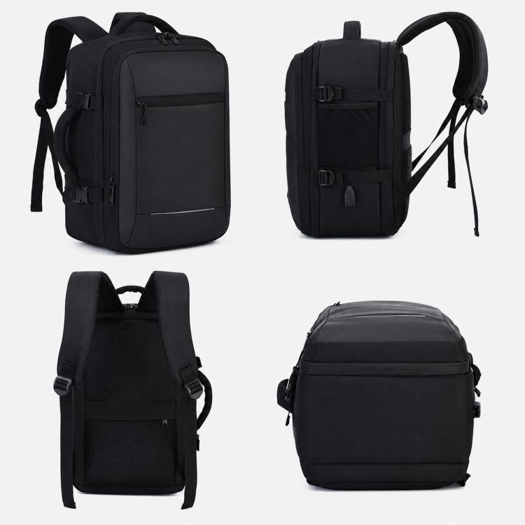 Zaino da viaggio REMOID M007 per laptop, resistente all'acqua, ideale per lavoro e come bagaglio a mano, con porta USB.