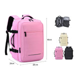 Zaino da viaggio REMOID M007 per laptop, resistente all'acqua, ideale per lavoro e come bagaglio a mano, con porta USB.