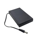 Portabatterie 8 AA con coperchio e interruttore ON/OFF, contenitore piatto per batterie da 12 V con connettore maschio CC da 5,5 mm x 2,1 mm., 8 AA 12V Flat