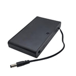 Portabatterie 8 AA con coperchio e interruttore ON/OFF, contenitore piatto per batterie da 12 V con connettore maschio CC da 5,5 mm x 2,1 mm., 8 AA 12V Flat