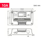 Regolatore di carica solare MPPT 12/24V universale con protocollo di comunicazione RS485, interfaccia TTL e standard MODBUS, compatibile con 12/24V., SUNCON-DJ2410, SUNCON-DJ2420, SUNCON-DJ2430, SUNCON-DJ2440, SUNCON-DJ2460
