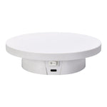 Supporto girevole elettrico a 360 gradi per display e riprese in diretta streaming, 10cm Plugged In White, 10cm Plugged In Black, 11cm Rechargeable White, 11cm Rechargeable Black, 15cm Plugged In White, 15cm Plugged In Black, 15cm Rechargeable White   ...