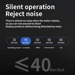 Supporto girevole elettrico a 360 gradi per display e riprese in diretta streaming, 10cm Plugged In White, 10cm Plugged In Black, 11cm Rechargeable White, 11cm Rechargeable Black, 15cm Plugged In White, 15cm Plugged In Black, 15cm Rechargeable White   ...
