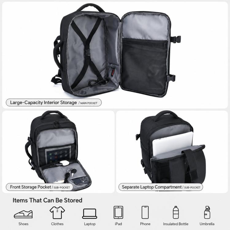 Zaino da viaggio per laptop REMOID M006, resistente all'acqua.