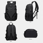 Zaino REMOID casual da viaggio per laptop, resistente all'acqua, ideale per la scuola e dotato di porta USB.