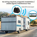 Telecamera da cruscotto HD wireless WIFI ad energia solare magnetica per retromarcia, F25C